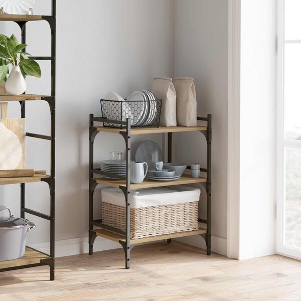 vidaXL K&uuml;chentrolley Artisan-Eiche 50 x 35 x 75,5 cm Holzwerkstoff