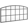 vidaXL Wandspiegel Schwarz 80x40 cm Gew&ouml;lbt Eisen