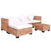 vidaXL Sofagarnitur 14-tlg. Nat&uuml;rliches Rattan