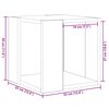 vidaXL Couchtisch Artisan-Eiche 32 x 32 x 30 cm Holzwerkstoff