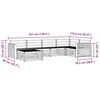 vidaXL Outdoor-Sofagarnitur 6 pcs Natur