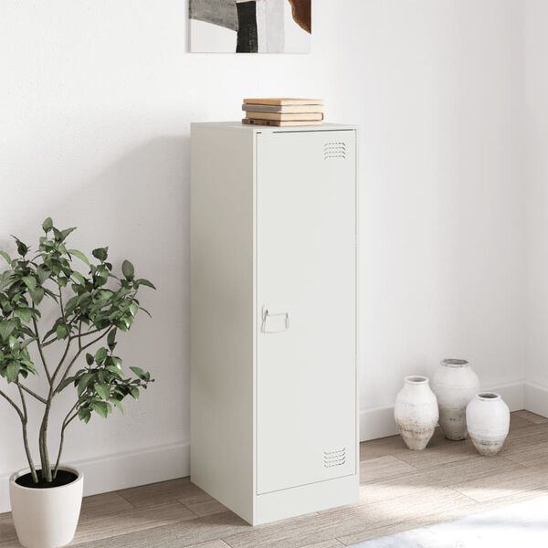 vidaXL Sideboard Weiß 34,5x39x107 cm Stahl