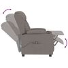 vidaXL Relaxsessel Elektrisch Taupe Stoff