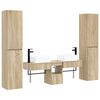 vidaXL Badezimmerm&ouml;bel-Set 5 stk. Sonoma-Eiche 33 x 34,5 x 160 cm