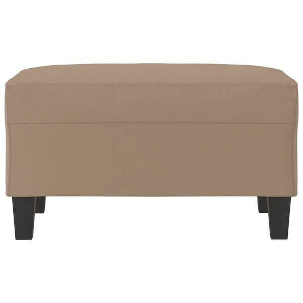 vidaXL Fu&szlig;hocker Cappuccino-Braun 70x55x41 cm Kunstleder