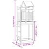 vidaXL Spielturm Braun 85 x 52,5 x 239 cm Massives Douglasienholz