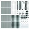 vidaXL Zaunpfosten Sonstiges 52 pcs Grün 3,2 x 3,2 x 200 cm Stahl