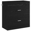 vidaXL Badunterschrank Schwarze Eiche 78,5 x 37,5 x 81 cm