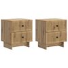 vidaXL Nachttisch 2 pcs Artisan-Eiche 43 x 34,5 x 47,5 cm