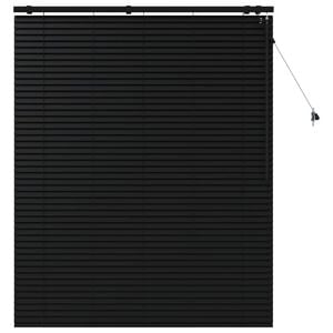 vidaXL Venezianische Jalousie Schwarz 135 x 160 cm 35 mm
