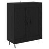 vidaXL Highboard Schwarz Eichen-Optik 69,5 x 34 x 90 cm Holzwerkstoff