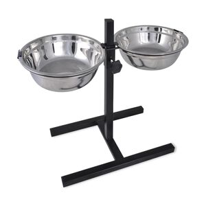 Futternapf H&ouml;henverstellbar Napfst&auml;nder 2 x 4,1L