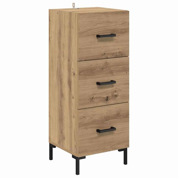 vidaXL Sideboard Artisan-Eiche 34,5 x 34 x 90 cm Holzwerkstoff