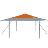 vidaXL Pop-up Pavillon Zelt Orange 400 x 400 cm Stoff