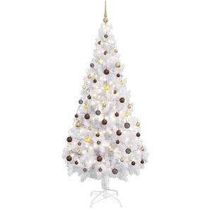 vidaXL K&uuml;nstlicher Weihnachtsbaum Beleuchtung Kugeln 180cm 620 Zweige