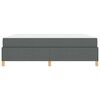 vidaXL Bettrahmen mit Matratze Dunkelgrau 180 x 200 cm Stoff