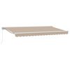 vidaXL Markisenrahmen Beige 400 x 200 cm Polyester mit PU-Beschichtung