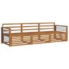 vidaXL Outdoor-Sofagarnitur 3 stk. Natur Massivholz Akazie