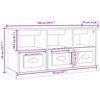 vidaXL TV-Schrank Grau Sonoma 100x35x50 cm Holzwerkstoff