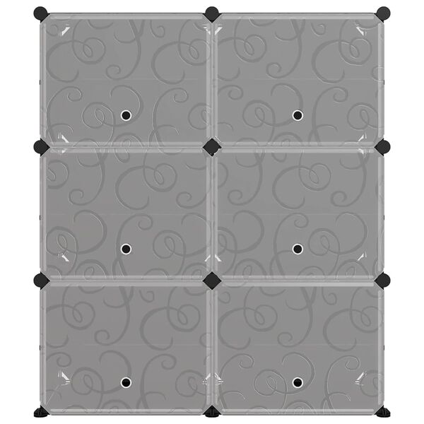 vidaXL Schuhregal Schwarz 84,5x31x93,5 cm PP