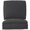 vidaXL Palettenkissenset 2 pcs Schwarz Oxford-Stoff
