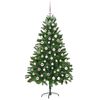 vidaXL Weihnachtsbaum mit 300 LEDs mit Ständer Grün 180 cm PE