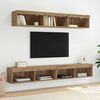 vidaXL TV-Wandregale Panama 2 pcs Artisan-Eiche 100 x 30 x 30 cm