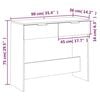 vidaXL Konsolentisch R&auml;uchereiche 90x36x75 cm Holzwerkstoff