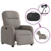 vidaXL Relaxsessel Elektrisch Taupe Stoff