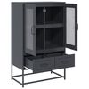 vidaXL Highboard Anthrazit 68x39x111,5 cm Stahl