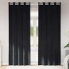 vidaXL Verdunkelungsvorh&auml;nge 2 pcs Schwarz 140 x 245 cm Samt