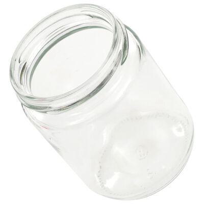 vidaXL Marmeladengläser mit Weißem/Rotem Deckel 48 Stk. 230 ml