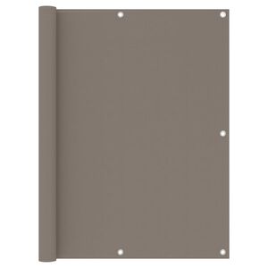 vidaXL Balkon-Sichtschutz Taupe 120x600 cm Oxford-Gewebe