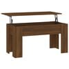 vidaXL Couchtisch Braun Eichen-Optik 101x49x52 cm Holzwerkstoff