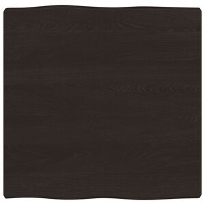 vidaXL Tischplatte 60x60x(2-4) cm Massivholz Behandelt Baumkante
