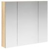 vidaXL Badezimmerspiegelschrank Sonoma-Eiche 80 x 14,5 x 70 cm