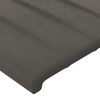 vidaXL Boxspringbett mit Matratze Dunkelgrau 90x200 cm Samt