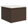 vidaXL 6-tlg. Garten-Sofagarnitur mit Kissen Braun Poly Rattan