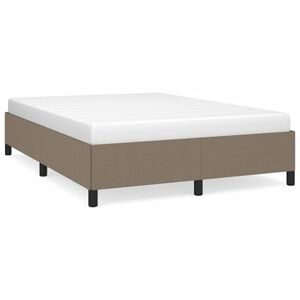 vidaXL Bettgestell ohne Matratze Taupe 140x200 cm Stoff