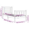 vidaXL Massivholzbett ohne Matratze 90x200 Kiefernholz