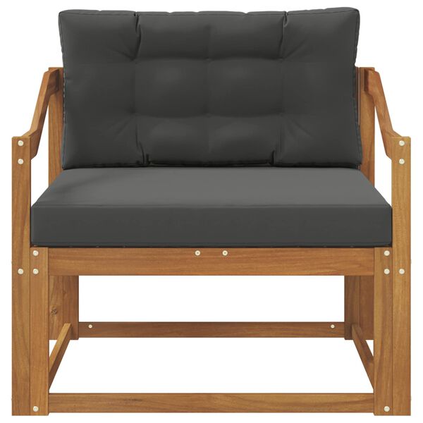 vidaXL Outdoor Mittelsofa Massivholz Akazie Natur
