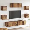 vidaXL 5-teiliges TV-Schrank-Set Wandmontage aus altem Holz