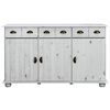 vidaXL Sideboard 134x39x79,5 cm Massivholz Kiefer