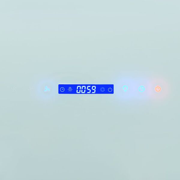 vidaXL Wandhaube Edelstahl 756 m&sup3;/h 60 cm Wei&szlig;