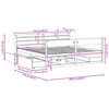 vidaXL Massivholzbett ohne Matratze Wei&szlig; 200x200 cm Kiefernholz