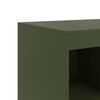vidaXL Highboard Olivgrün 67x39x95 cm Stahl