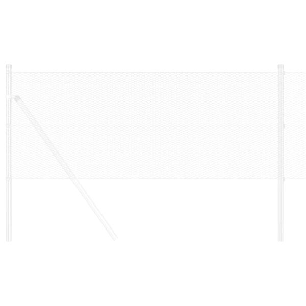 vidaXL Hexagonzaun Silber 0,4 x 25 m Verzinkter Stahl