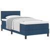 vidaXL Boxspringbett mit Kissen mit Kopfteil Blau 80 x 200 cm Stoff