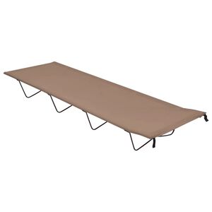 vidaXL Campingbett 180x60x19 cm Oxford-Gewebe und Stahl Taupe