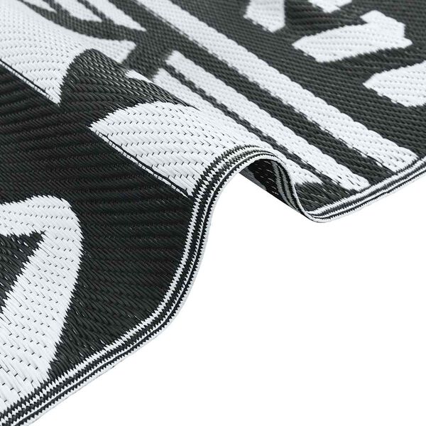 vidaXL Outdoor-Teppich ARAKIL Schwarz 120x180 cm PP